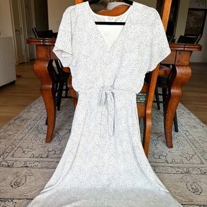 Polka dot midi dress